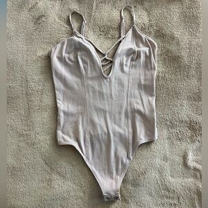 Express One Eleven Blush Bodysuit